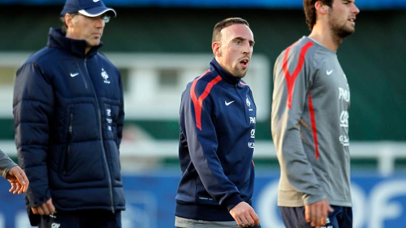 Laurent Blanc, Franck Ribéry et Yoann Gourcuff