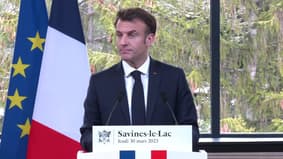 Emmanuel Macron présente le "plan eau": "Pour accompagner les territoires les plus vulnérables, nous mobiliserons 180 millions d'euros"