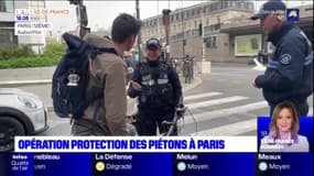 Paris: une opération de protection des piétons menée par la police municipale