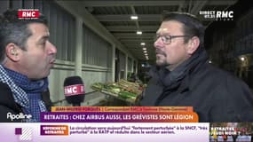 Retraites: chez Airbus aussi, les grévistes sont légion 