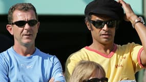 Yannick Noah et Loïc Courteau, nommé entraîneur aux côtés du capitaine de l'équipe de France de Coupe Davis 