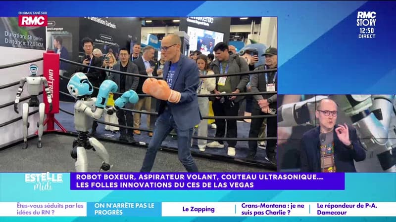 On n'arrête pas le progrès : Robot boxeur, aspirateur volant, couteau ultrasonique... les folles innovations du CES de Las Vegas - 12/01