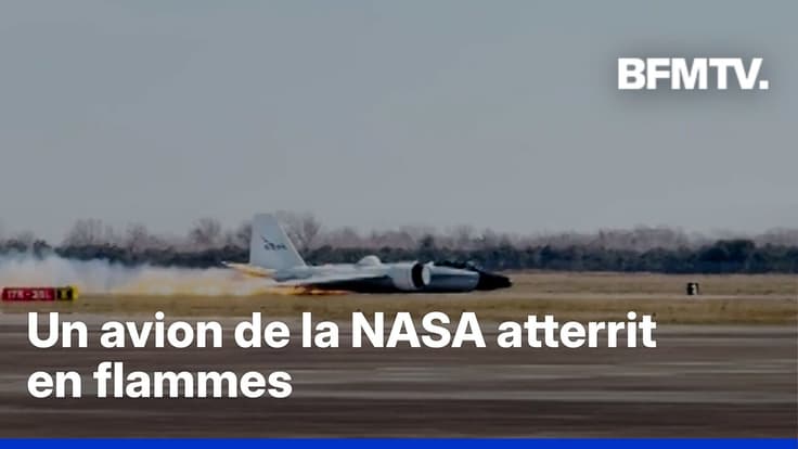  Au Texas, un avion de la NASA atterrit en flammes suite à un problème mécanique" 