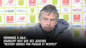 Hommage à Sala : Gourcuff veut que ses joueurs "restent dignes par pudeur et respect"