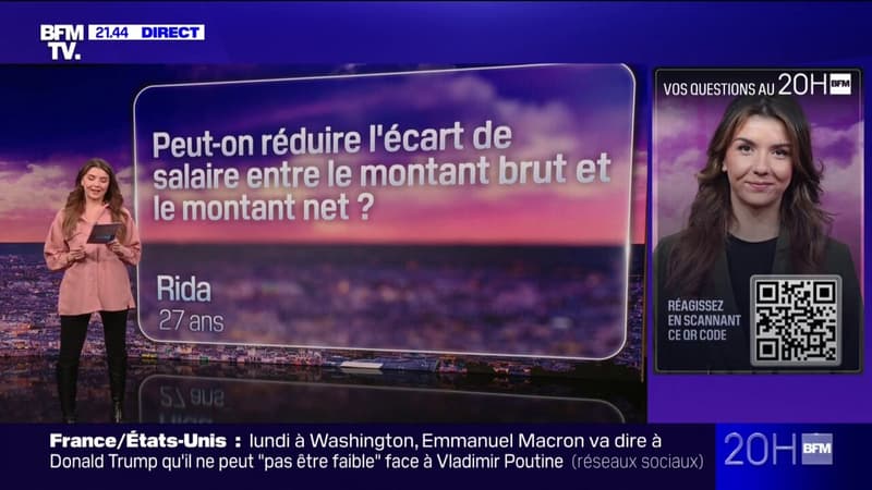 Peut-on réduire l'écart de salaire entre le montant brut et le montant net? Vos questions au 20H BFM