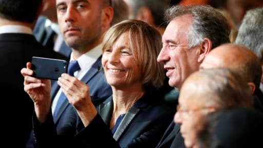 Marielle de Sarnez et François Bayrou du MoDem à Paris, le 14 mai 2017