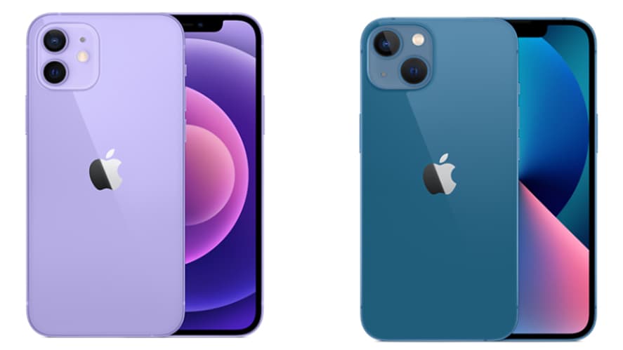 Les iPhone 12 et iPhone 13 d'Apple Les iPhone 12 et iPhone 13 d'Apple