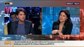 Najat Vallaud-Belkacem dans BFM Politique: "Je suis inquiète de voir que des millions de Français pourraient être tentés par un vote FN"