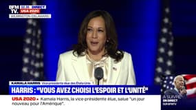 Kamala Harris: "Vous avez choisi l'espoir, l'unité, la décence"