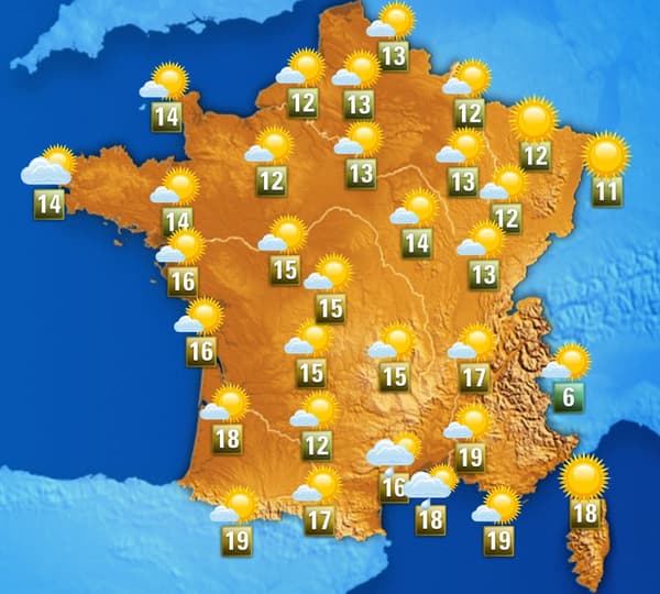La météo de ce mercredi après-midi La météo de ce mercredi après-midi