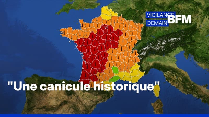 35 départements sont placés en vigilance rouge pour ce dimanche 21 juin