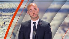Le député Romain Baubry des Bouches-du-Rhône (RN) sur le plateau de BFMTV