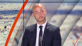 Le député Romain Baubry des Bouches-du-Rhône (RN) sur le plateau de BFMTV.