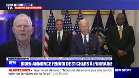 Bernard Guetta, eurodéputé Renaissance, sur l'envoi de chars en Ukraine : "Il ne s'agit pas de lancer une offensive contre la Russie, mais une contre-offensive contre l'occupation"