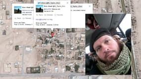 Le jihadiste Mark Taylor a été localisé dans plusieurs villes de Syrie grâce à la géolocalisation.