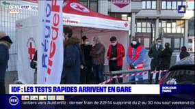 Ile-de-France: des tests Covid rapides arrivent en gare