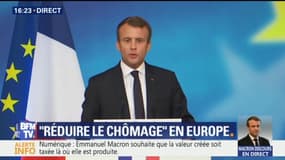 Chômage: "Je n'ai pas de ligne rouge, je n'ai que des horizons" lance Macron