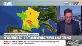 Neige-verlas: 7 départements placés en vigilance orange par Météo France ce dimanche