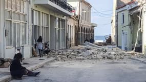 Des dégâts sur l'île grecque de Samos, après le séisme en mer Égée vendredi 30 octobre 2020