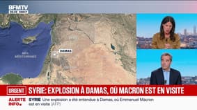 Syrie: au moins deux explosions ont retenti près de l'hôtel où Emmanuel Macron a passé la nuit à Damas