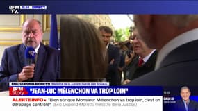 Éric Dupond-Moretti répond à Jean-Luc Mélenchon après ses propos sur la "police qui tue"