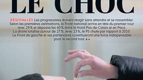 L'Humanité, comme le Figaro, est sous le choc après la percée historique du FN au premier tour des régionales. 