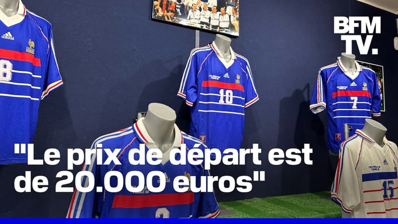 ROBIN DE BFM - Le maillot de Zidane lors de la finale 98 vendu aux enchères