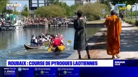 Roubaix: une course de pirogues laotiennes pour célébrer la fête de l'eau