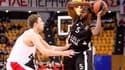 Charles Kahudi lors du match Olympiacos-ASVEL, au Pirée le 20 février 2020