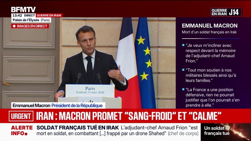 Emmanuel Macron affirme "la détermination" de la France "de continuer à fournir tous les équipements pour permettre à l'Ukraine de mener sa guerre de résistance"