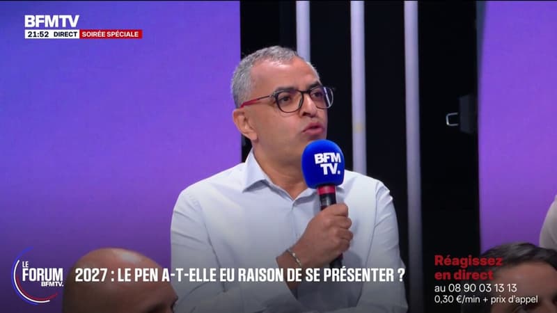 FORUM BFMTV - Candidature de Marine Le Pen: "Sur cette affaire, il y aura un avant et un après RN", explique Farid, enseignant
