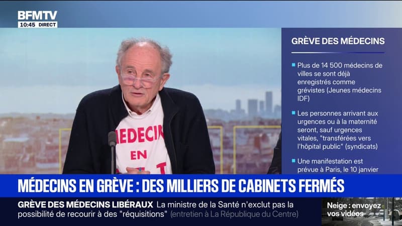 Médecins en grève: Jean-Paul Hamon, président d'honneur de la fédération des médecins en France, estime que “rien n’a été fait pour lutter contre la désertification médicale”
