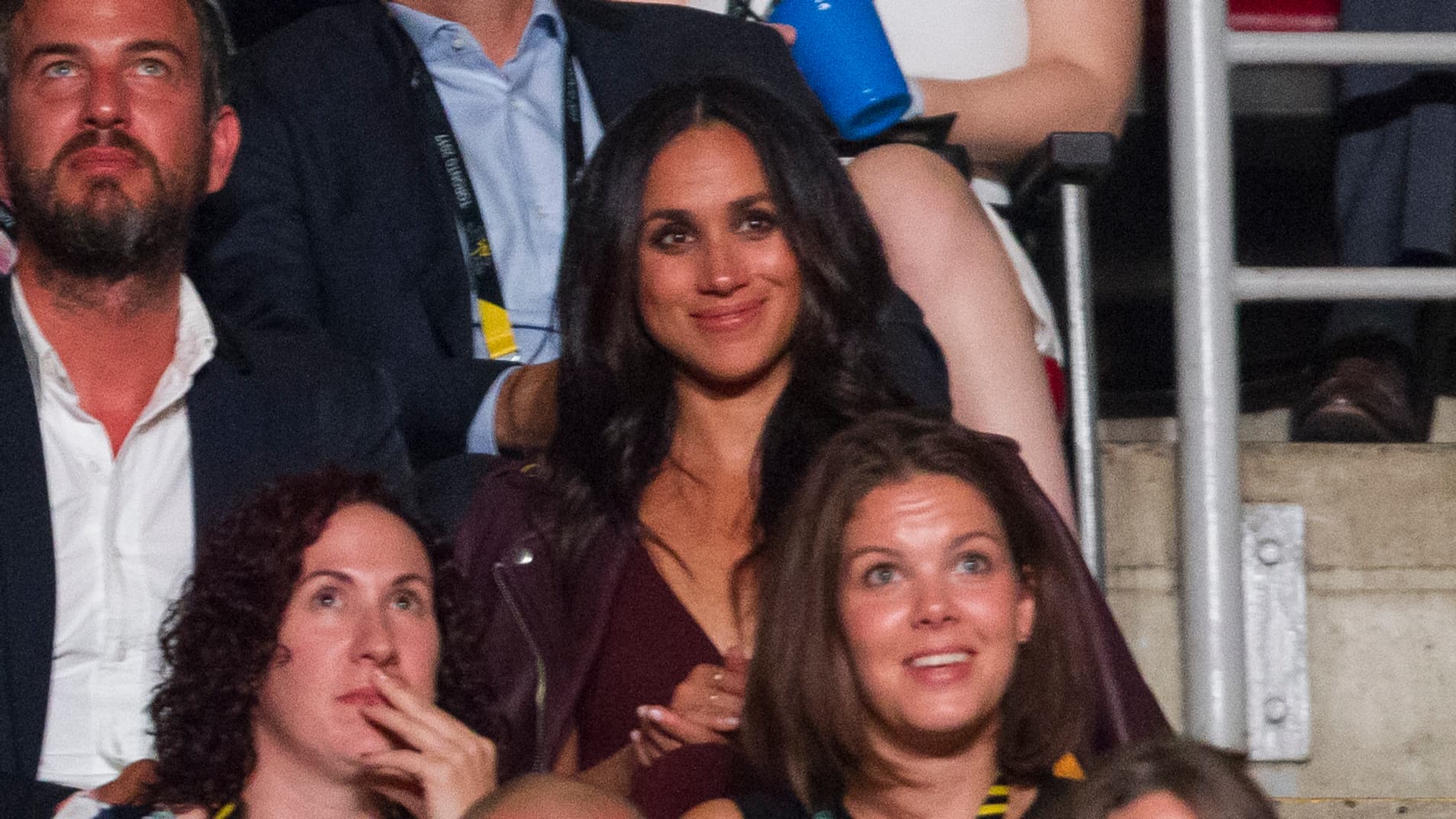 Meghan Markle dans les tribunes pour l'ouverture des Invictus Games à Toronto, le 23 septembre 2017 Meghan Markle dans les tribunes pour l'ouverture des Invictus Games à Toronto, le 23 septembre 2017