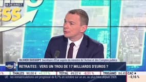 Olivier Dussopt (Ministère de l'Action et des Comptes publics) : Retraites, vers un trou de 17 milliards d'euros ? - 19/11