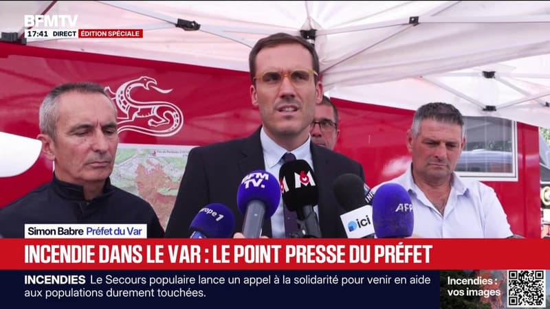 Incendie dans le Var: "Les reprises de feu se sont intensifiées", détaille le préfet