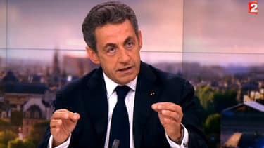 Nicolas Sarkozy sur le plateau de France 2, le 31 mai 2015.