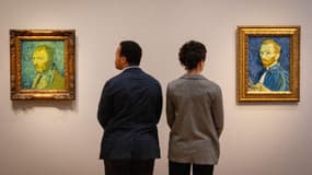 L'exposition "Van Gogh autoportraits", à la Courtauld Gallery de Londres, le 1er février 2022.
