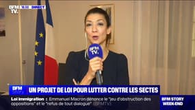 Sabrina Agresti-Roubache (secrétaire d'État chargée de la Citoyenneté et de la Ville) présente la stratégie nationale de lutte contre les dérives sectaires