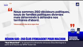 Présidentielle: 260 élus de la région Sud signent une tribune en soutien à Emmanuel Macron