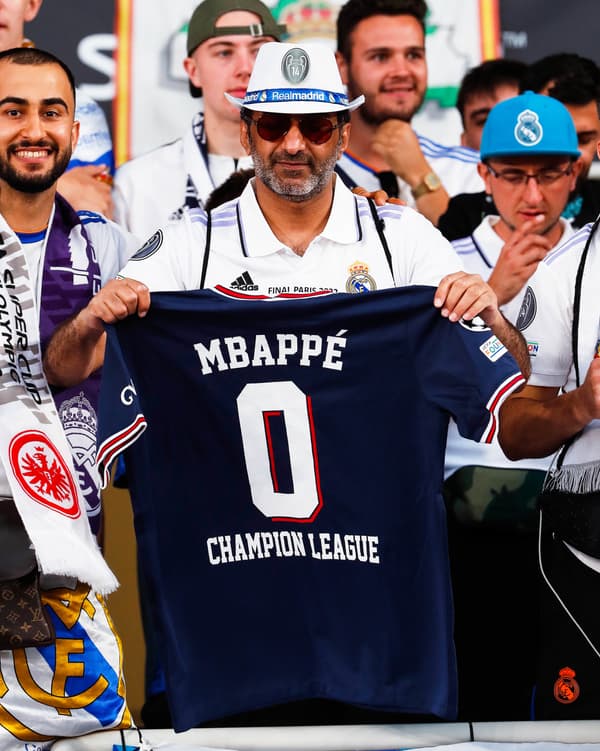 Des supporters du Real ont chambré Mbappé lors de la Supercoupe d'Europe, le 10 août 2022