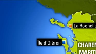 L'île de l'Oléron se trouve au large de Rochefort.