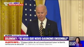 Joe Biden: "Poutine ne peut pas gagner cette guerre et donc c'est le président Zelensky qui décidera comment il veut que cette guerre se termine"