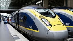 Des trains Eurostar.