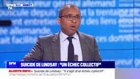 Suicide de Lindsay: "Je suis le dossier personnellement", affirme Pap Ndiaye, ministre de l'Éducation nationale et de la Jeunesse