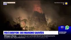 Feu à Bouyon: 8 hectares brûlés, dix maisons sauvées