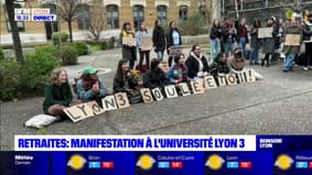 Retraites : Manifestation à l'université Lyon 3