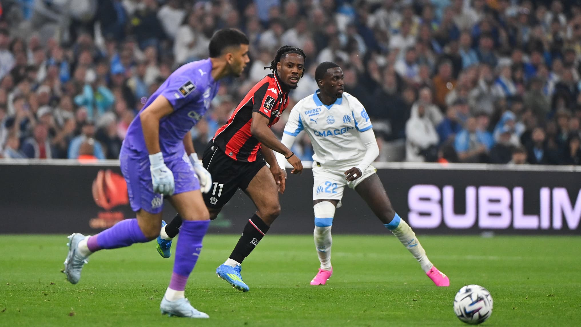 Duel OM Nice sur le terrain