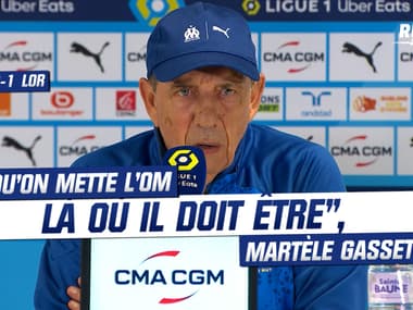 OM 3-1 Lorient : "Qu'on mette l'OM là où il doit être", martèle Gasset