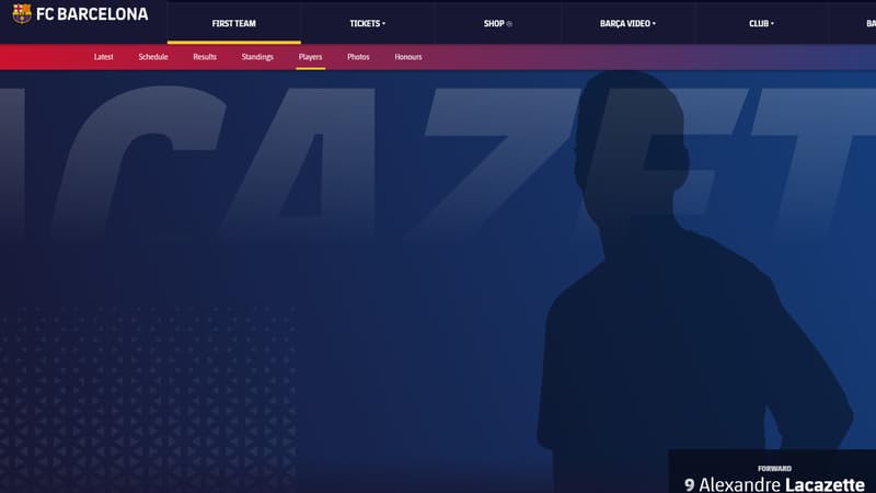 La capture sur le site officiel