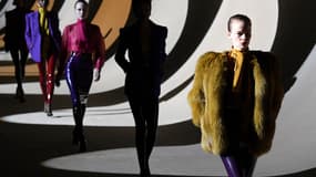 Défilé Saint Laurent à la fashion week automne-hiver 2020-2021 de Paris
